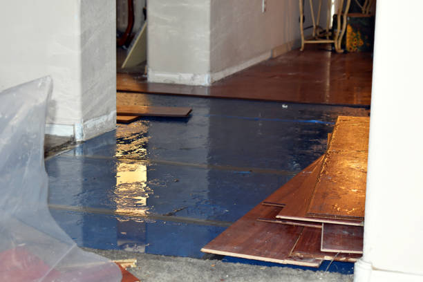 Professional Flood Cleanup technician working in Athens, ME